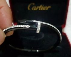 Pulseira Feminina Preta Cartier