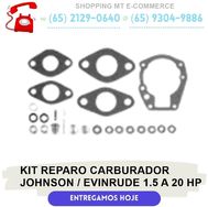 Kit Reparo Carburador Johnson / Evinrude 1.5 a 20 Hp