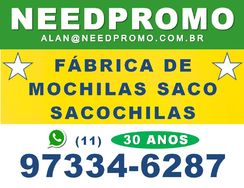 Fabricantes de Sacochilas Promocionais / Fabricante de Sacochila Promo