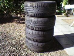 Pneus Bridgestone Potenza 225x50x16 Riscados Particular###londrina Original BMW