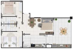 Apartamento com 79.61 m² - Jardim Virginia - Guaruja SP