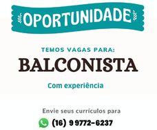 Vaga para Balconista