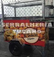 Carrinho para Salgados Coxinha e Outros