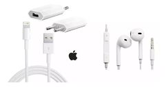 Kit Carregador e Fone Apple Iphone 5 5s 6 6s Original+brinde