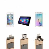 3 em 1 Pen Drive 64 GB para Android / Iphone 5 / 5s / 6 / 6s