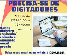 Precisa-se de Digitadores