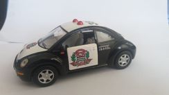 Miniatura Volks New Beetle Viatura Policia Civil SP 1/32