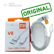 Cabo Usb e Turbo V8 Mi Original Carga Rápida