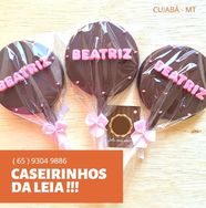 100 Unid Pirulito de Chocolate Personalizado / Decoração