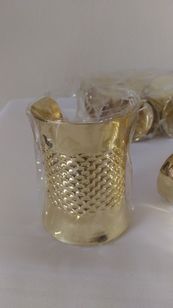 Atacado com 10 Bracelete Dourado Grande Moda Egípcia R$30