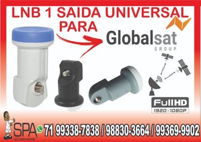 Lnb 1 Saida Universal Banda Ku 4k Hd Lnbf para Globalsat