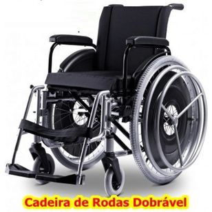 Cadeira de Rodas Ortobrás, com Pequenas Adaptações de Bateria e Ajust