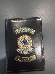 Carteira Guarda Civil Couro Legítimo