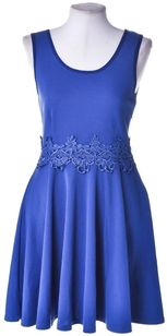 Vestido Azul Evasê