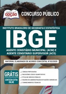 Apostilas Concurso Ibge 2020 - Recenseador e Agente Censitário