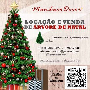 Locação e Venda de árvore de Natal Decorada em Brasília/df