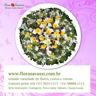 Funerária Grupo Zelo Floricultura Coroa de Flores Ribeirão das Neves