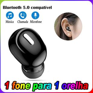 Mini Fone de Ouvido sem Fio Bluetooth X9 Intra-auriculares