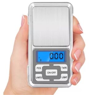 Micro Balança Digital Pesa 0,1g Até 500 Gramas Alta Precisão