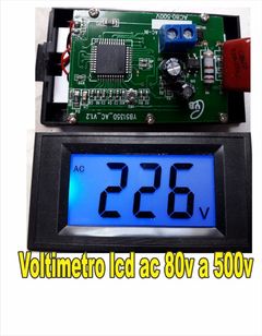 Voltímetro Digital Lcd 80-500v