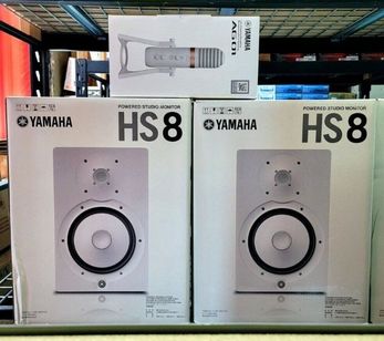 Monitores de Estúdio Yamaha Hs8w + Microfone