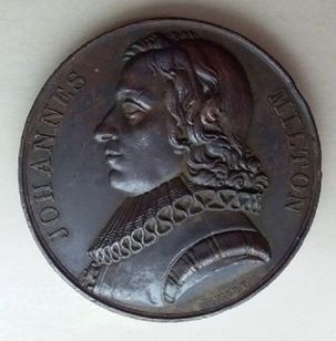 1818 Medalha John Milton Escritor Autor de Paraíso Perdido