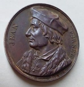 Medalha de 1822 Jean Fernel Médico, Astrônomo e Matemático