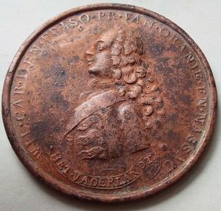 1747 Holanda Medalha William IV Príncipe Nassau Leão