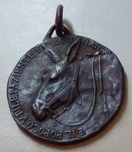 Medalha Asno e Mulher Nua 1892 1919 Povo Burro