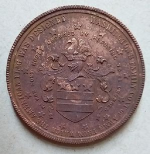 1783 1883 Revolutionary War Centennial Medalha da Paz So-called Dollar