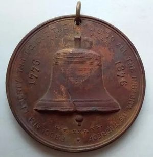 1776 1876 Usa Centennial Exposition Liberty Bell So-called Dollar