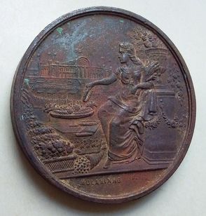 1877 Medalha do Palácio de Cristal Deusa das Plantas Portugal
