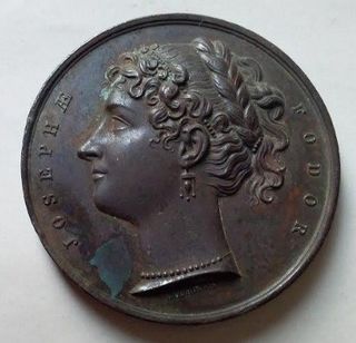 1825 Historical Medal Joséphine Fodor Artista Lírica Medalha Josefina