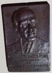 1952 Medalha Dr Ernesto Simões Filho / Ministro
