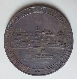 Medalha 1950 1ª Casa Moeda do Brasil/ Sociedade Numismática Bahia