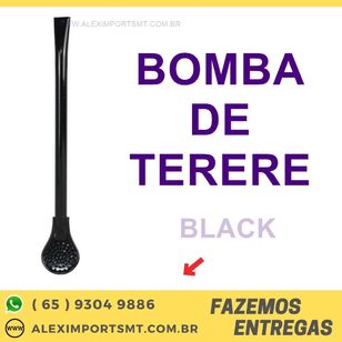 Bomba Tereré Black(inox)