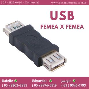 Adaptador Usb a Fêmea X a Fêmea Wb-210076 Femia para Femia