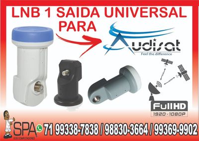 Lnb 1 Saida Universal Banda Ku 4k Hd Lnbf para Audisat