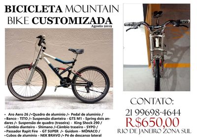 Bicicleta Mountain Bike Customizada