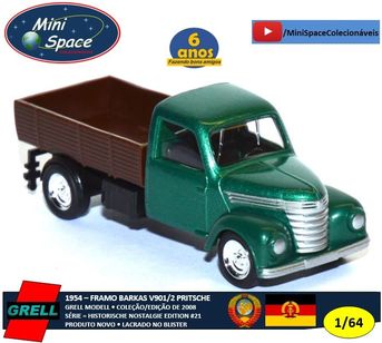 Grell Modell 1954 Framo Barkas V901/2 Pritschenwagen 1/64