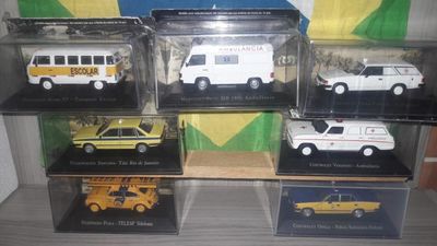 Miniaturas Ixo GM Veraneio e VW Santana 1:43