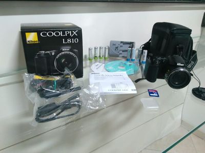 Câmera Nikon Coolpix L810 + Case Canon + Cartão Sd 8gb
