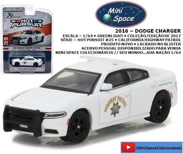 Greenlight 2016 Dodge Charger Depto Polícia 1/64