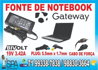 Fonte Carregador Notebook Gateway 19v