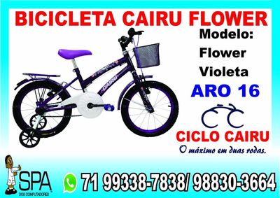 Bicicleta Cairu Flower Aro 16 em Salvador BA