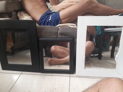 Espelhos com Molduras de Madeira