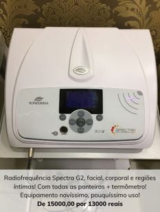 Radiofrequência Spectra G2. Pouco Tempo de Uso. Facial, Corporal e Reg