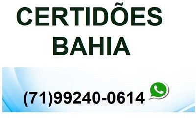 Certidões em Salvador Bahia