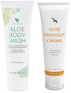 Kit Banho e Hidratação Aloe Body Wash e Aloe Própolis Creme