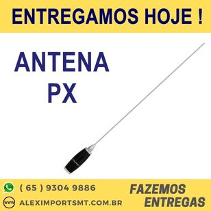 Antena Móvel Bobinada Mini-marinox para Rádio Px 11 Metros com Haste 1
